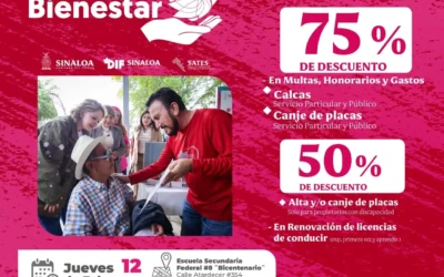 Aprovecha los descuentos en Adeudos Vehiculares en la Brigada del Bienestar del DIF en Mazatlán.