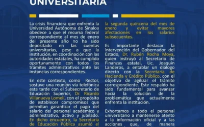 Sep le siguió fallando a la UAS , será hasta el 9 de febrero el pago .