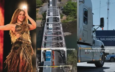 Shakira traslada su residencia a El Salvador en una caravana de 30 furgones