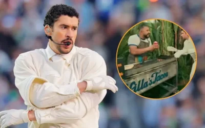 Taquería presente en el medio tiempo del Super Bowl le da las gracias a Bad Bunny: “Esto fue para todos los latinos”