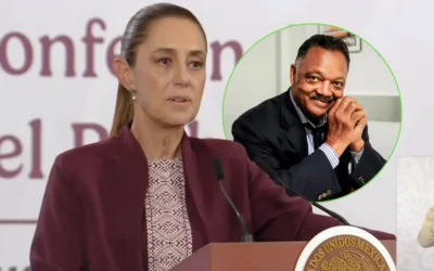 “Cariño y reconocimiento a Jessie Jackson”: Sheinbaum