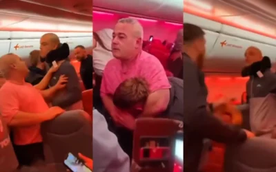 Feroz pelea a 10 mil metros de altura: cambio de ruta y dos pasajeros vetados de por vida por una aerolínea