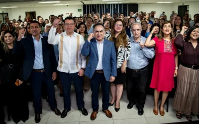 Encabeza el Rector Jesús Madueña consolidación del modelo educativo de la UAS mediante el Nuevo Marco Curricular Común; Uladimir Valdez, director general de Bachillerato de la SEP, realiza conferencia magistral.