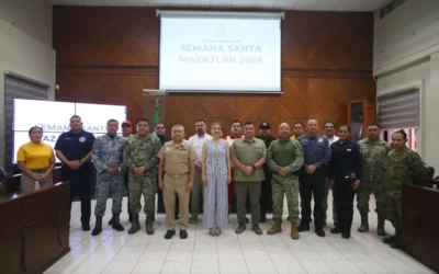 Afinan autoridades Operativo de Seguridad para Semana Santa 2026 en Mazatlán