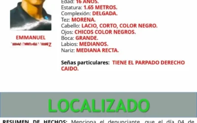 Localizan menor que tenia mas de 3 meses desaparecido en Mazatlán