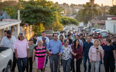 Ya suman 16 obras en marcha: Juan de Dios Gámez arranca pavimentación en la colonia Aquiles Serdán.