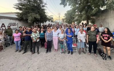 Diputada Tere Guerra refrenda compromiso y fortalece diálogo ciudadano en la colonia Juntas del Humaya.