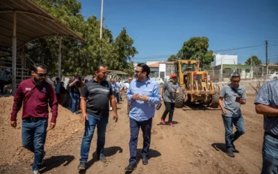 Juan de Dios Gámez supervisa avances en canchas de fútbol del “Mundial Social”, impulsado por la presidenta Claudia Sheinbaum.