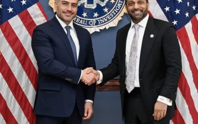 Se reúne García Harfuch con director del FBI.