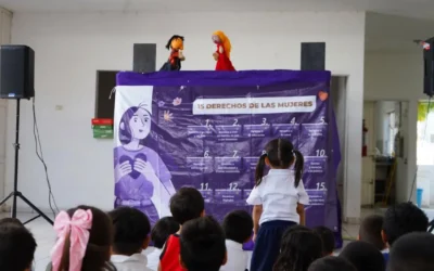 Semujeres continúa llevando a la población educativa en Villa Juárez acciones dirigidas a la niñez