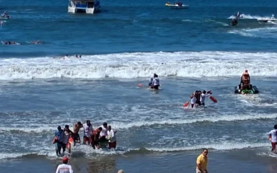 Realizan macrosimulacro de rescate acuático en Mazatlán previo a Semana Santa