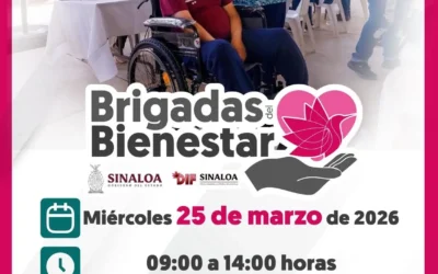 Invitación de DIF Sinaloa a la Brigada del Bienestar en Altata, Navolato.