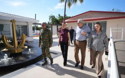 Gobernador Rubén Rocha y Presidenta Estrella Palacios refuerzan estrategias de seguridad en Mazatlán.