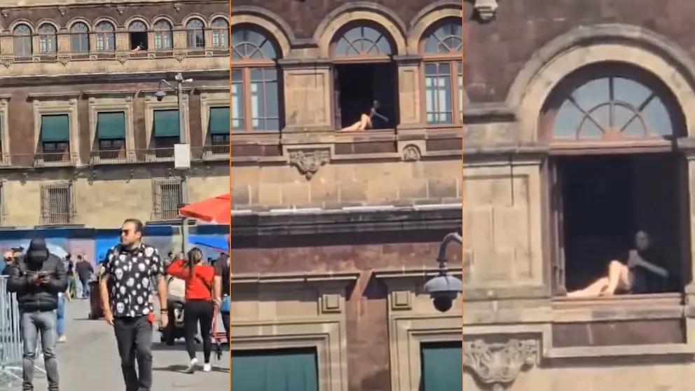 Desmienten video de mujer bronceándose en Palacio Nacional que desató polémica