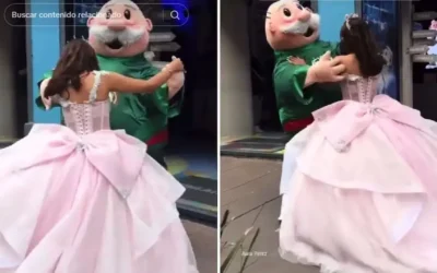 Dr. Simi baila vals con quinceañera en plena calle y se vuelve viral