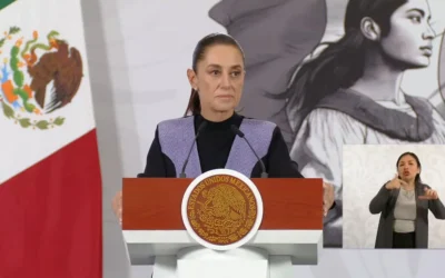 Sheinbaum arremete contra Greenpeace por difundir imagen de derrame en Veracruz en el Golfo de México: “Esa imagen es falsa”