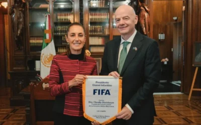 «Todo saldrá bien en el Mundial», asegura Sheinbaum tras reunirse con Infantino