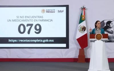 Abasto de medicamentos en farmacias públicas está al 97%, afirma Sheinbaum