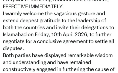 Irán acepta alto al fuego de EU por dos semanas: «No es el fin de la guerra».