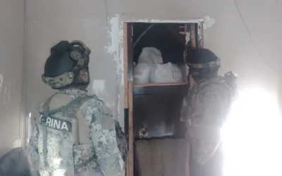 Aseguran túnel desde Nogales Sonora a la frontera con Estados Unidos.