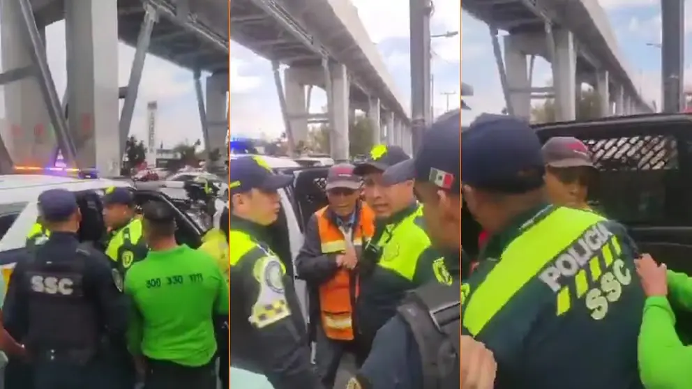 Tensión en Tláhuac por arresto de “Viene, viene” de la tercera edad: habitantes confrontan a policías